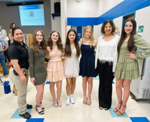 Seadrift Police Chief Carisalez helped welcome our new 23-24 National Junior Honor Society Inductees on January 30, 2024 at Seadrift School. New Inductees are: Karley Sexton Mohon, Kiley Sexton Mohon, Emma Quintanilla, Kailey Treumer, Pryncess Few and Payten Rivera.