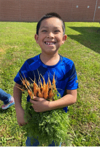 Port O’Connor’s second grade had a bumper crop of carrots this year. It’s so exciting to finally see what’s been growing under the ground. A special thanks to the Garden Club who helped make this happen! Pictured is Dilan Tovar. -Sheryl Haynes