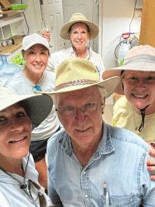 (L-R) Cindy Hanson, Kimberly Lucas, Laurane Debowski, Terry Twomey, and Danny May