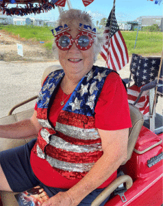 Ladell Hoffman in Port O’Connor’s July 4th Parade. 