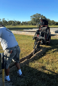  The POC Community Garden is also very lucky to have such generous support from Jason’s Irrigation Service from Cuero. Jason Gaskamp’s donation of time and effort for Phase 2 waterspouts for our eight new beds will make tending the new beds much more manageable with easy water access.