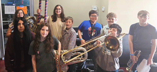 Pictured back row: Anamika Brown, Isaiah Ochoa, Landyn Banda and Austin Vanwinkle. Front row: Jennifer Barcenas, Amara Brown, Davian Martinez, Izaiah Velazquez and Trace Myers.
